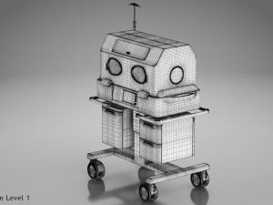 Baby Incubator 3D Model
