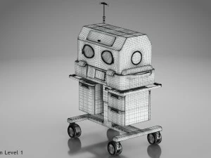Baby Incubator 3D Model