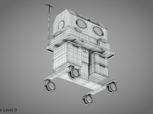 Baby Incubator 3D Model