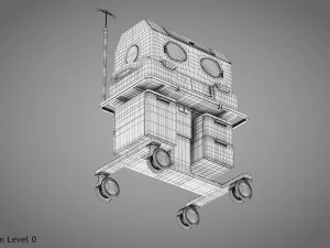 Baby Incubator 3D Model
