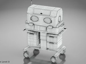 Baby Incubator 3D Model