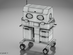 Baby Incubator 3D Model