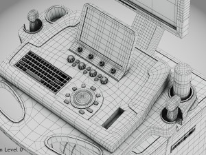 Sonographic Scanner Ultra-sonic 3D Model