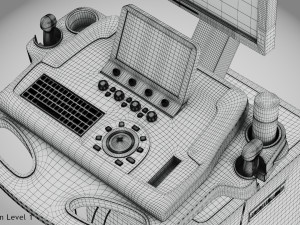 Sonographic Scanner Ultra-sonic 3D Model