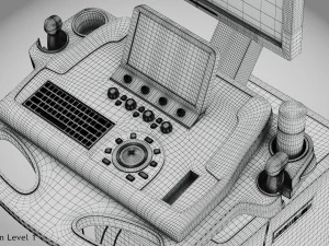 Sonographic Scanner Ultra-sonic 3D Model