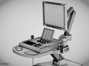 Sonographic Scanner Ultra-sonic 3D Model