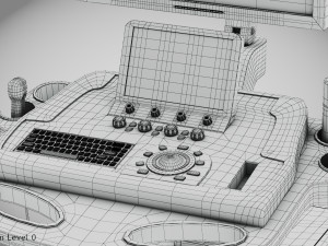 Sonographic Scanner Ultra-sonic 3D Model