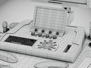 Sonographic Scanner Ultra-sonic 3D Model