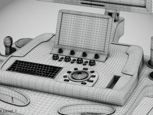 Sonographic Scanner Ultra-sonic 3D Model