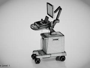 Sonographic Scanner Ultra-sonic 3D Model