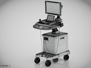 Sonographic Scanner Ultra-sonic 3D Model