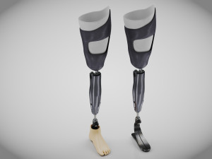 Above Knee Leg Prosthetics - Implant Modelo 3D