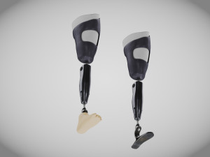 Above Knee Leg Prosthetics - Implant Modelo 3D