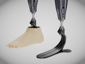 Above Knee Leg Prosthetics - Implant Modelo 3D
