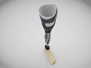 Pr&oacute;teses Acima do Joelho - Implante Modelo 3D