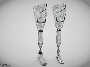 Pr&oacute;teses Acima do Joelho - Implante Modelo 3D