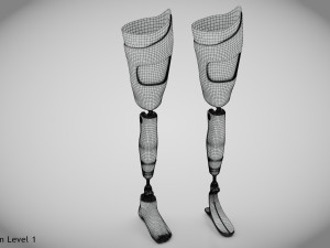Above Knee Leg Prosthetics - Implant Modelo 3D