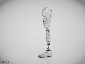 Above Knee Leg Prosthetics - Implant Modelo 3D