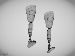 Above Knee Leg Prosthetics - Implant Modelo 3D