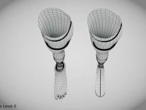 Above Knee Leg Prosthetics - Implant Modelo 3D