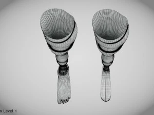 Pr&oacute;teses Acima do Joelho - Implante Modelo 3D