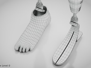 Above Knee Leg Prosthetics - Implant Modelo 3D