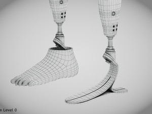 Above Knee Leg Prosthetics - Implant Modelo 3D