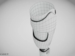 Pr&oacute;teses Acima do Joelho - Implante Modelo 3D