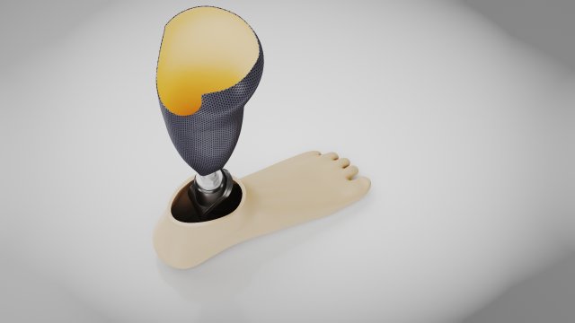 Below knee prosthetics 2 3D Model .c4d .max .obj .3ds .fbx .stl .blend 