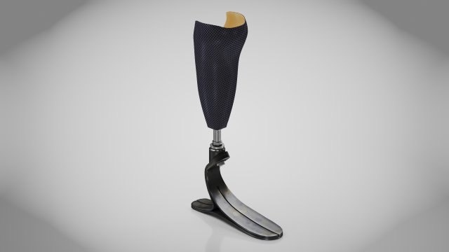 Below knee prosthetics- Implant 3D Model .c4d .max .obj .3ds .fbx .stl .blend 