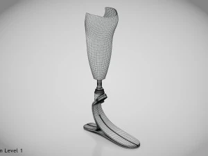 Below knee prosthetics- Implant 3D Model