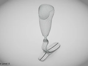 Below knee prosthetics- Implant 3D Model