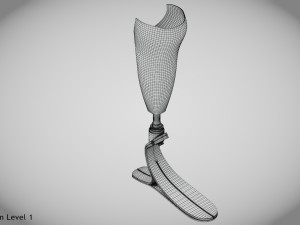 Below knee prosthetics- Implant 3D Model