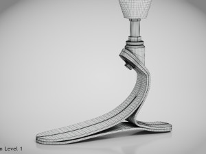 Below knee prosthetics- Implant 3D Model