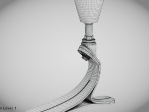 Below knee prosthetics- Implant 3D Model