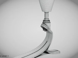 Below knee prosthetics- Implant 3D Model