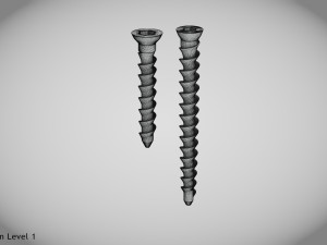 Bone Screw 2 size -Implant 3D Модель