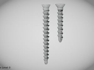 Bone Screw 2 size -Implant 3D Модель