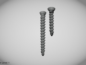 Bone Screw 2 size -Implant 3D Модель