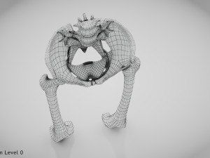 Replaced Hip Implant Modelo 3D