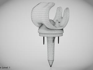 Knee Implant 3D मॉडल