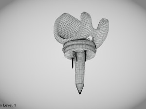 Knee Implant 3D मॉडल