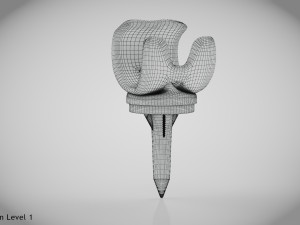 Knee Implant 3D मॉडल