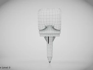 Knie implantaat 3D Model