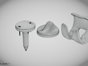 Knee Implant 3D मॉडल