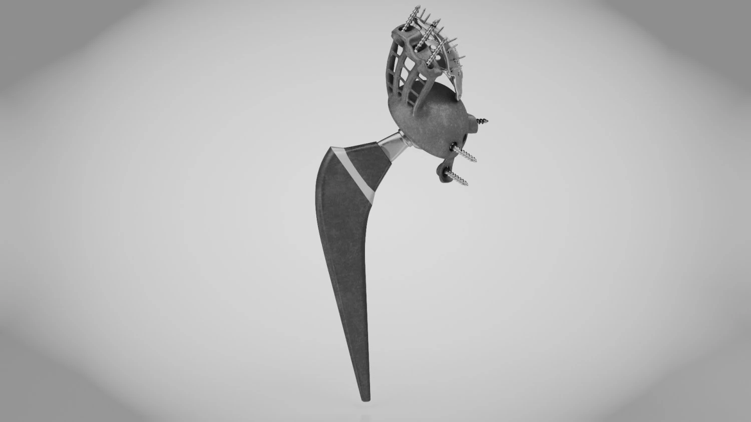 Beckenimplantat 3D Modell .c4d .max .obj .3ds .fbx .stl .blend 