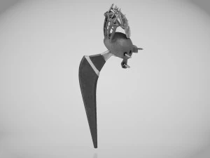 Beckenimplantat 3D Modell