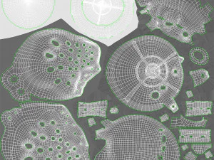 Beckenimplantat 3D Modell