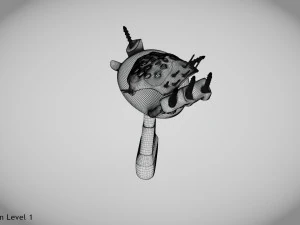 Beckenimplantat 3D Modell