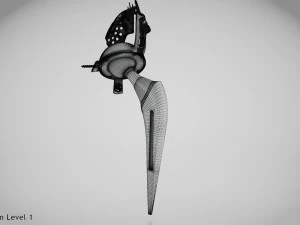 Beckenimplantat 3D Modell